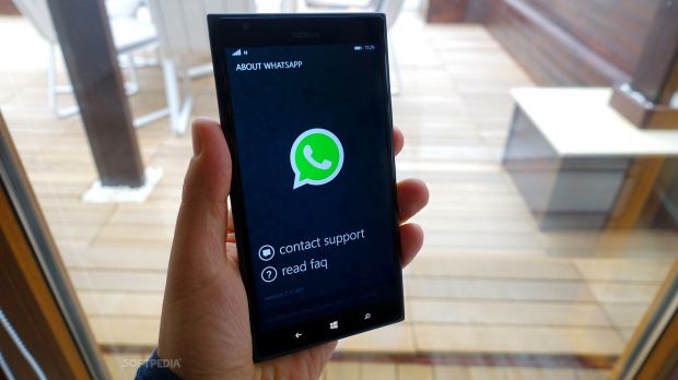 WhatsApp 2.11.587 running on Lumia 1520