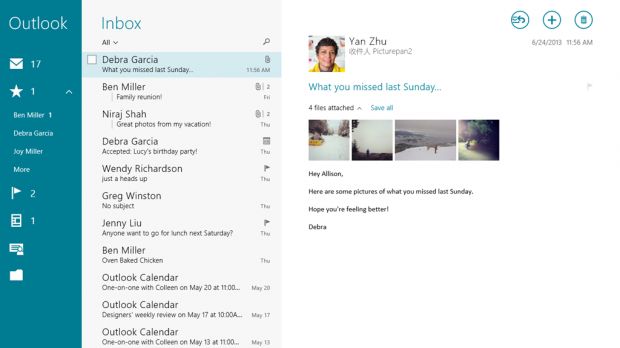 The Mail app will be completely redesigned in Windows 8.1 RTM