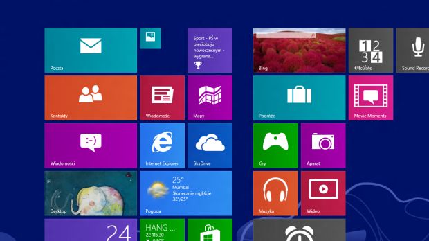 The leaked Windows Blue build shows several improvements to the Start Screen