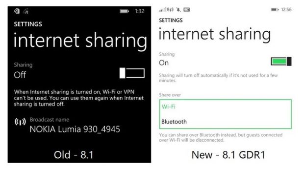 Internet Sharing over Bluetooth in Windows Phone 8.1 Update 1