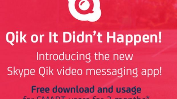 Skype QIK promotion only available for iOS and Android users