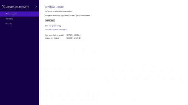 Windows Update in Windows 8.1