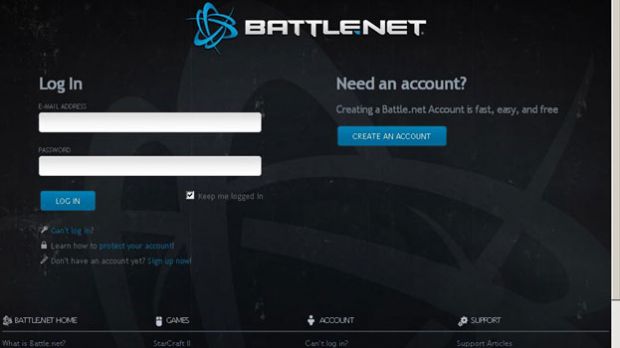 Fake Battle.net website