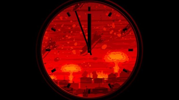 The Doomsday Clock now stands at 3 minutes to midnight