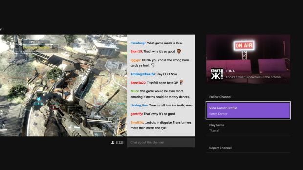 Updated Twitch app on Xbox One