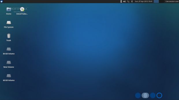 Xubuntu 13.04 Beta 2 desktop