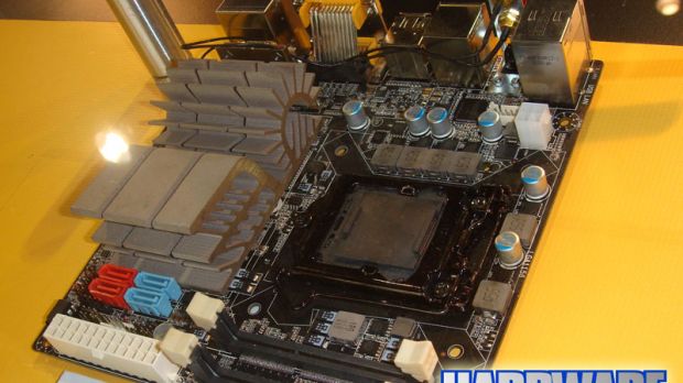 Zotac LGA 1155 Sandy Bridge mini-ITX motherboard prototype with on-board GeForce GT 430 GPU