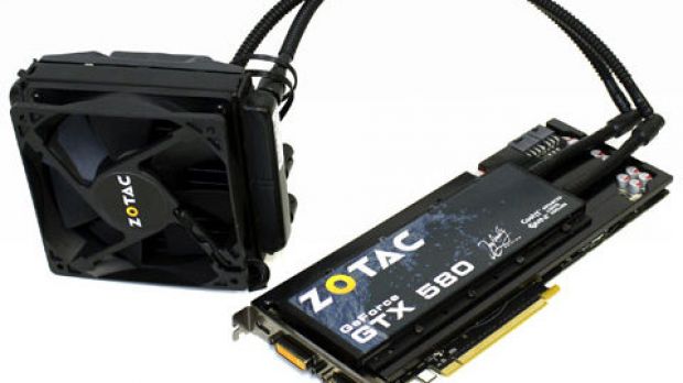 Zotac GeForce GTX 580 Infinity Edition water cooled graphics card