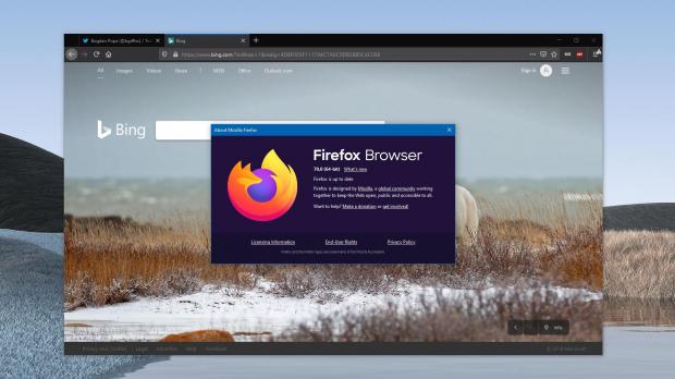Mozilla Firefox 70 with tracking protection