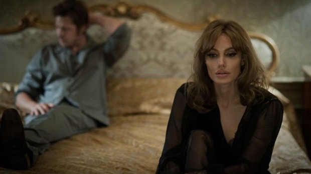Brad Pitt and Angelina Jolie in “By the Sea,” out in November 2015