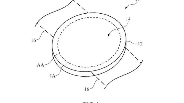 Patent drawing envisioning possible round Apple Watch