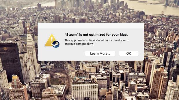 Steam is not optimized for 64-bit Macs