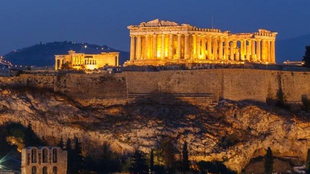 A view of the Parthenon in Athens