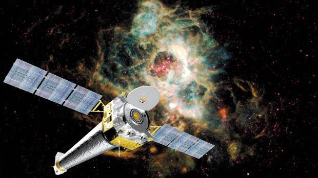 Artist's rendering of the Chandra X-ray Observatory