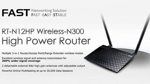 ASUS RT-N12HP router details