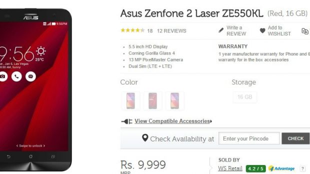 Asus Zenfone 2 Laser 5.5