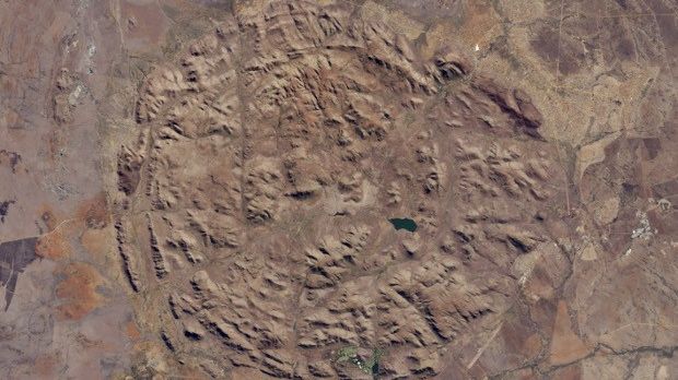The Pilanesberg caldera in South Africa
