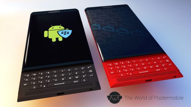 BlackBerry Venice in black and red