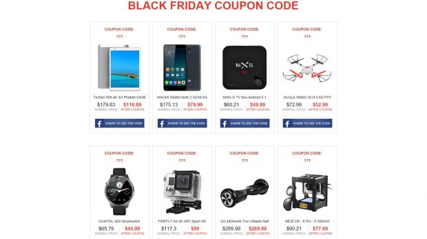 GearBest Black Friday discount coupon campaign