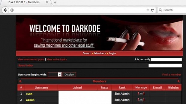 Darkode user list left exposed