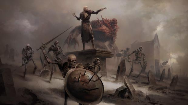 Diablo IV's Necromancer class (artwork)