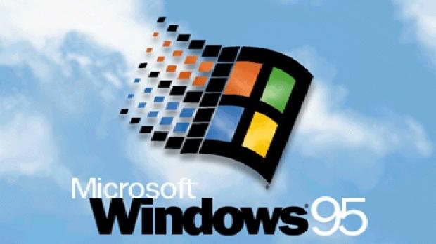 The Windows 95 boot screen