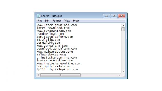 Dotdo adware uses blacklist to ban security domains