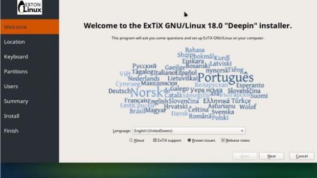 ExTiX 18.0 Deepin 171208