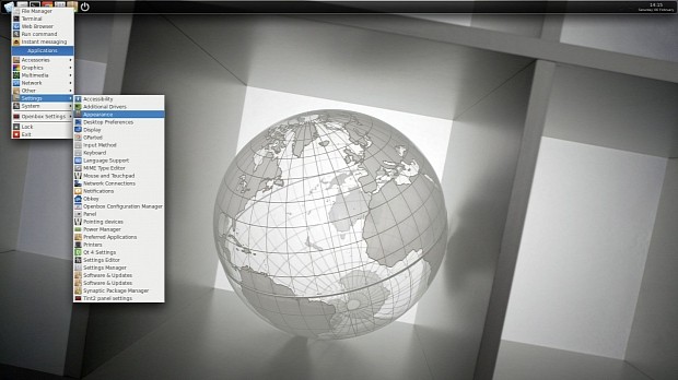 Exton|OS Light’s Openbox Desktop