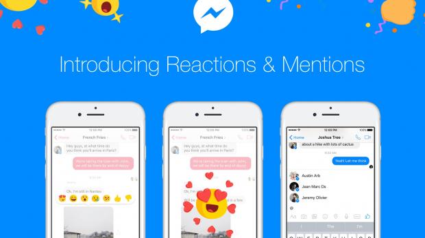 Facebook adds Reactions and Mentions