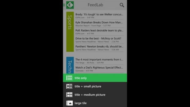 FeedLab for Windows Phone