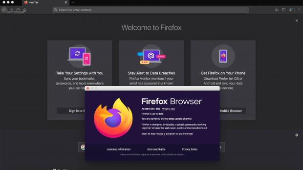 Firefox 73 beta