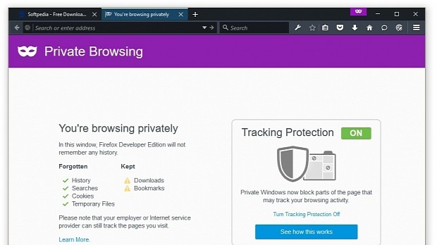 The new Private Browsing Control Center