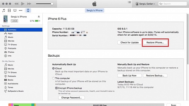 Downgrading to iOS 8.4.1