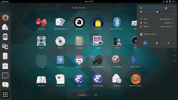 GNOME desktop in action