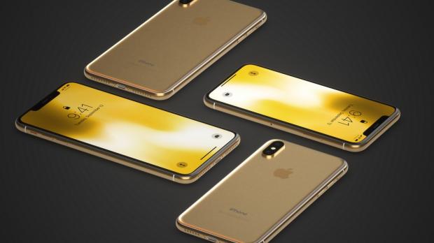 iPhone X gold concept
