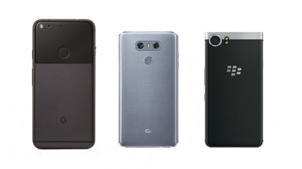 Google Pixel XL vs. LG G6 vs. BlackBerry KEYone