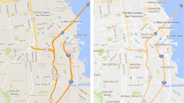 Google Maps gets a cleaner look