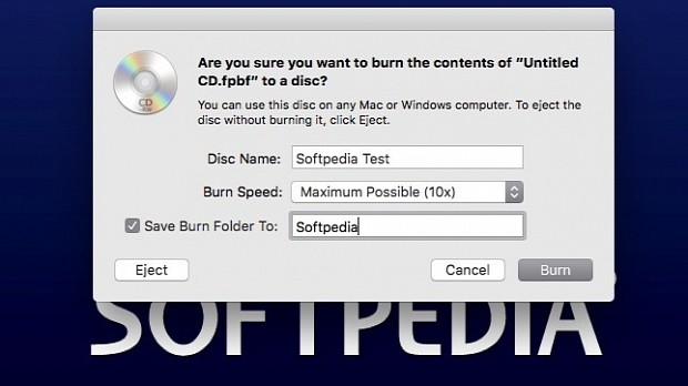 Burning CDs and DVDs from the Finder