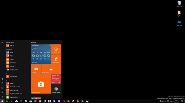 Windows 10 with black desktop