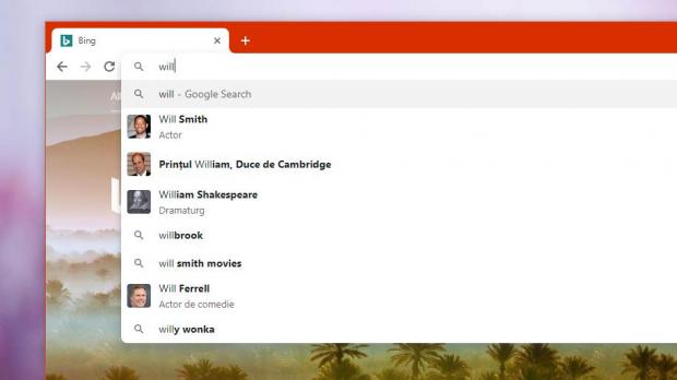 Search suggestions in Google Chrome