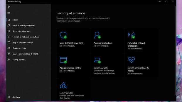 Windows Security features in Windows 10