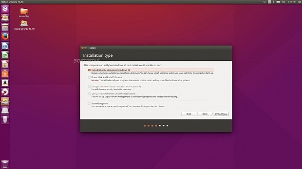 Install Ubuntu alongside Windows 10