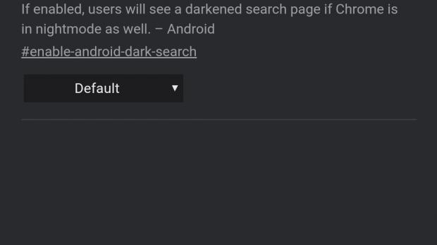 Dark Google Search on Android