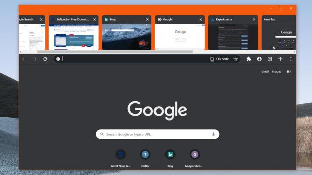 Google Chrome tab strip