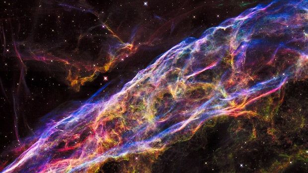 Small section of the Veil Nebula revealed in exquisite detail