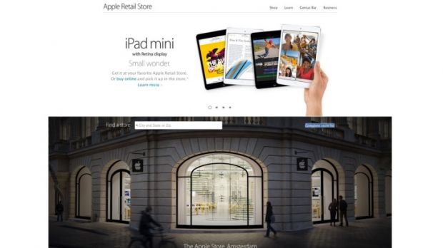 Apple Retail site redesign