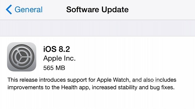 iOS 8.2 available now