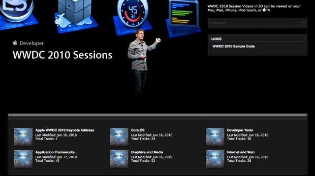 WWDC10 Session videos now available (iTunes screenshot)