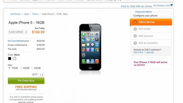 iPhone 5 on pre-order at AT&T